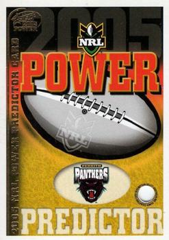2005 Select Power - Premiership Predictor #PC10 Panthers Front